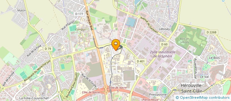 localisation de l'entreprise SCI DE LA MAISON DE L ARTISAN à CAEN