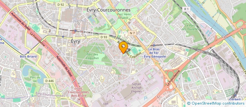 localisation de l'entreprise SCI DE LA MAISON DU LOUP à EVRY-COURCOURONNES