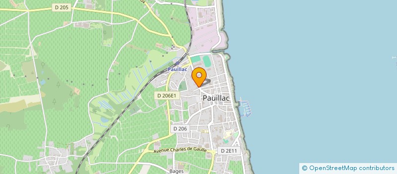 localisation de l'entreprise SCI DE LA MAISON DU SPORTIF  PAUILLAC