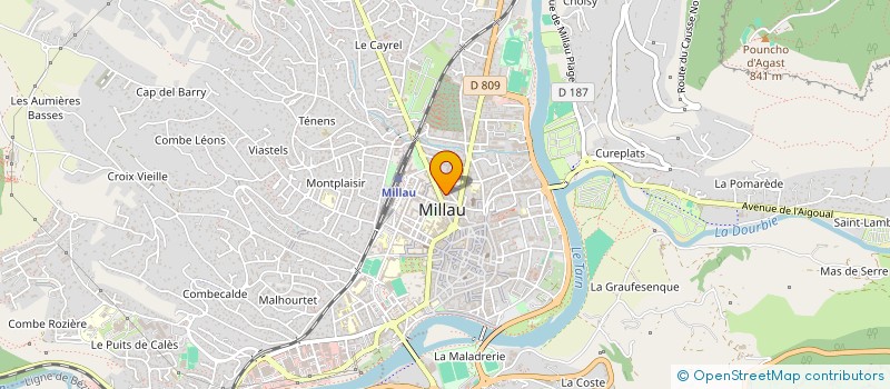 localisation de l'entreprise SCI DE LA MAISON PERDUE  MILLAU