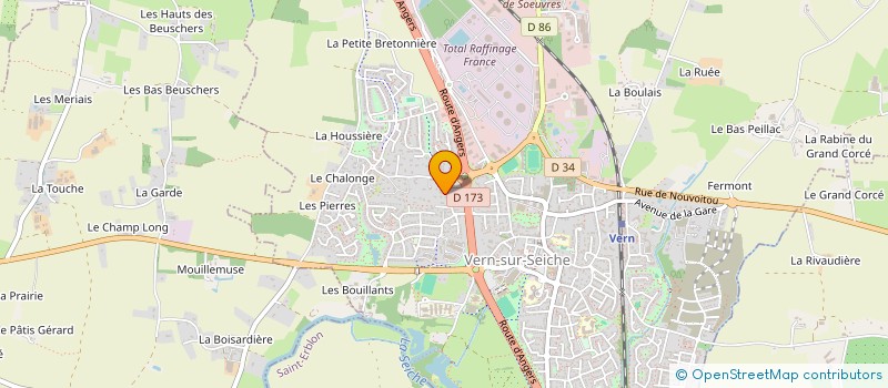 localisation de l'entreprise SCI DE LA MAISON ROSE  VERN-SUR-SEICHE