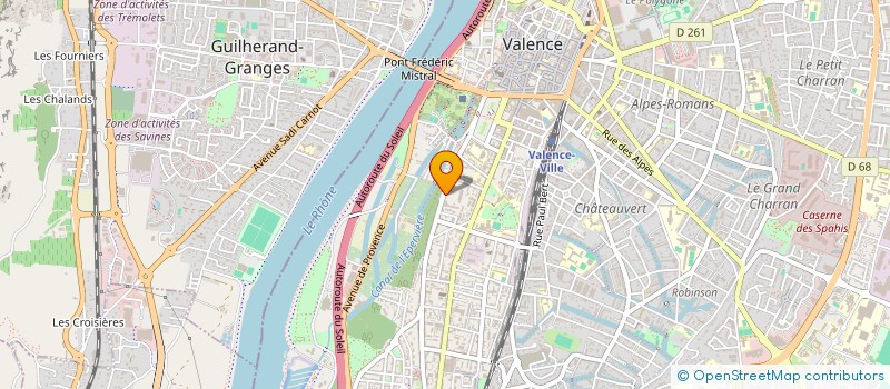 localisation de l'entreprise SCI DE LA MALADIERE à VALENCE