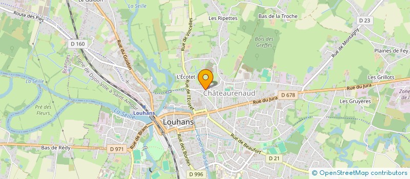 localisation de l'entreprise SCI DE LA MALADIERE à LOUHANS