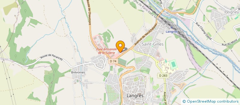 localisation de l'entreprise SCI DE LA MALADIERE à LANGRES