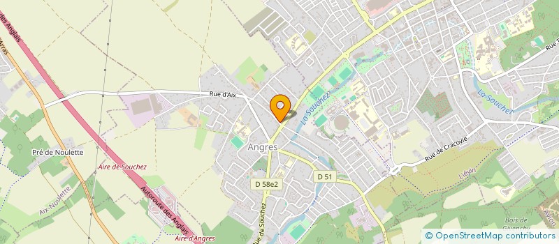 localisation de l'entreprise SCI DE LA MALADRERIE à ANGRES