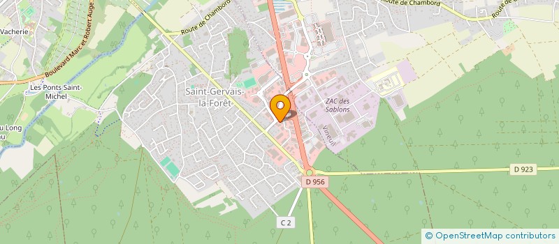 localisation de l'entreprise SCI DE LA MALTIERE  SAINT-GERVAIS-LA-FORET