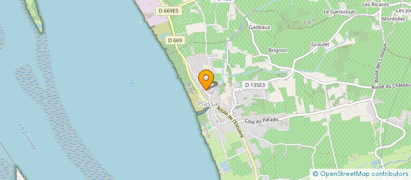 localisation de l'entreprise SCI DE LA MANDRAUDE  PLASSAC