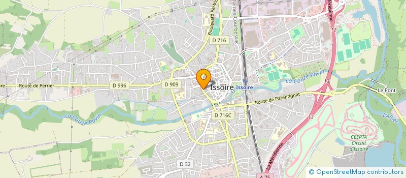 localisation de l'entreprise SCI DE LA MANLIERE  ISSOIRE