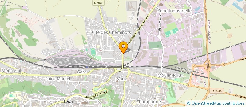 localisation de l'entreprise SCI DE LA MANOISE à LAON