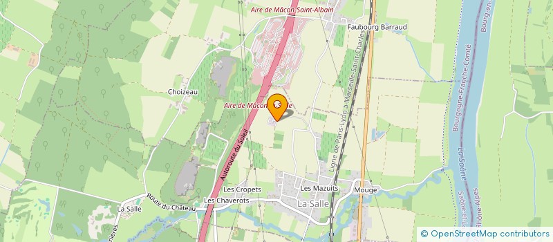 localisation de l'entreprise SCI DE LA MANUTENTION  BISSY-LA-MACONNAISE