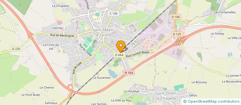 localisation de l'entreprise SCI DE LA MARC SAINT ELOI  SAINT-MEEN-LE-GRAND