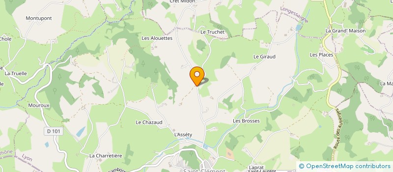 localisation de l'entreprise SCI DE LA MARCHE  SAINT-CLEMENT-LES-PLACES