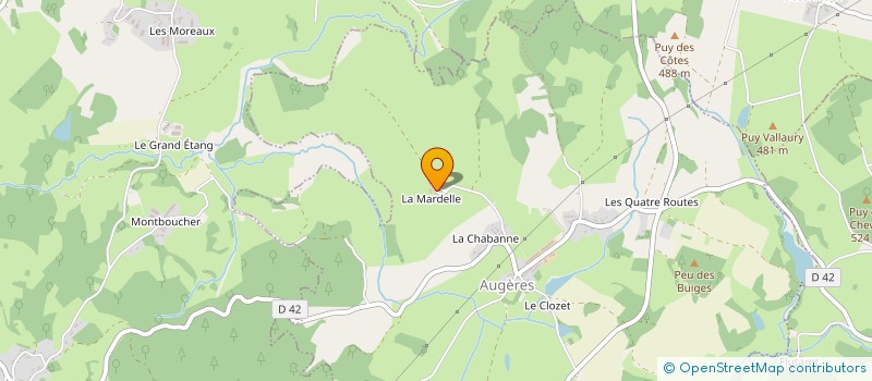 localisation de l'entreprise SCI DE LA MARDELLE à AUGERES