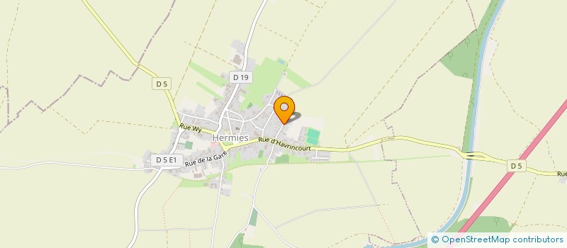 localisation de l'entreprise SCI DE LA MARE  HAVRINCOURT