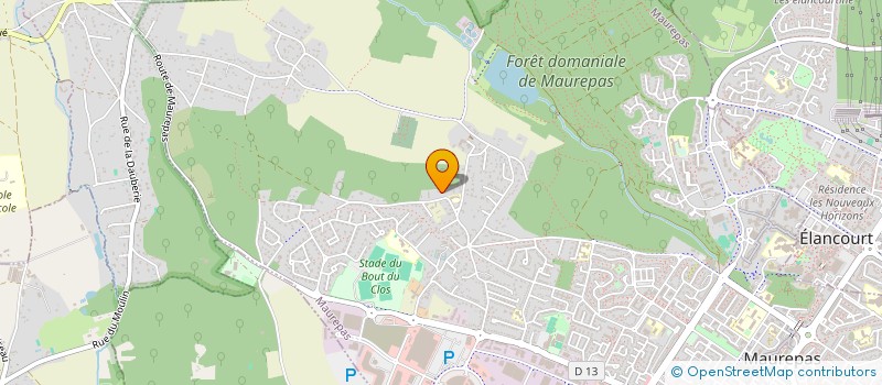 localisation de l'entreprise SCI DE LA MARE AU BOIS DE MAUREPAS à LA BOURDINIERE-SAINT-LOUP