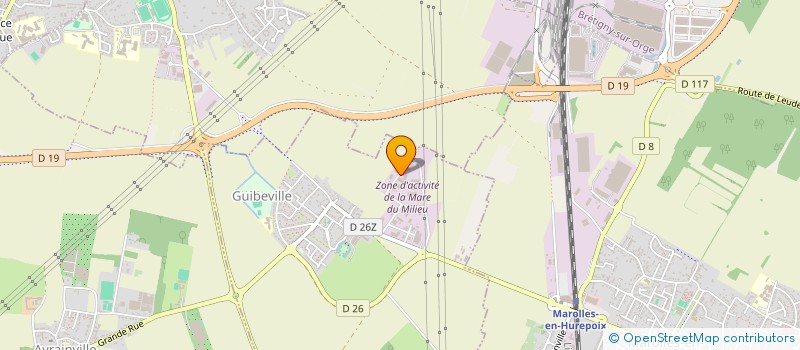 localisation de l'entreprise SCI DE LA MARE DU MILIEU à GUIBEVILLE