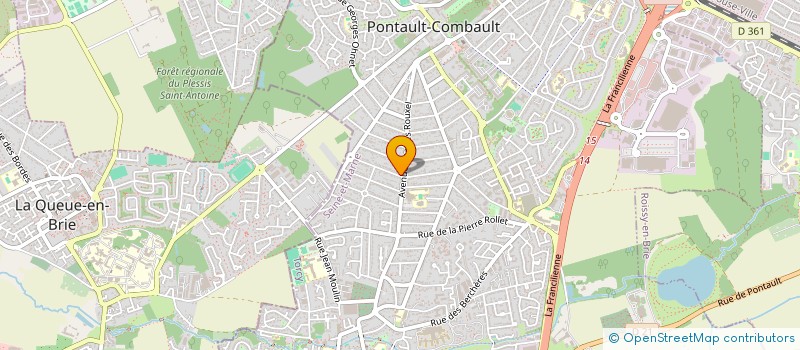 localisation de l'entreprise SCI DE LA MARE EN BRIE  PONTAULT-COMBAULT