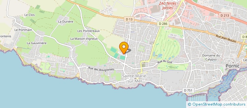 localisation de l'entreprise SCI DE LA MAREE  PORNIC