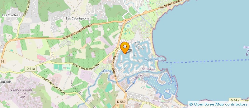 localisation de l'entreprise SCI DE LA MARINA DE PORT-GRIMAUD à GRIMAUD