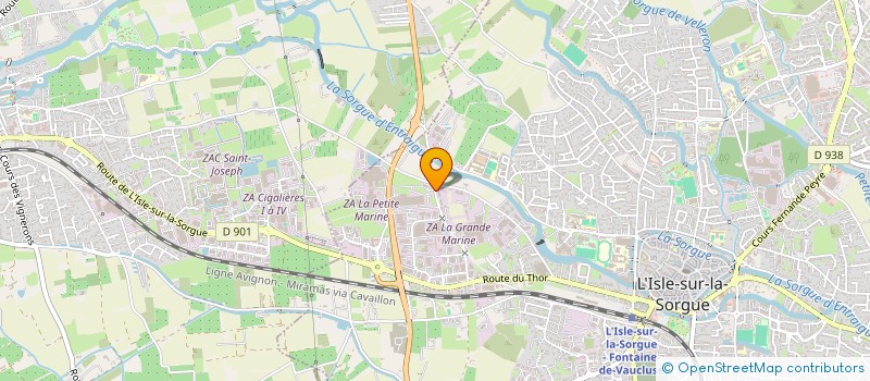 localisation de l'entreprise SCI DE LA MARINE  L'ISLE-SUR-LA-SORGUE