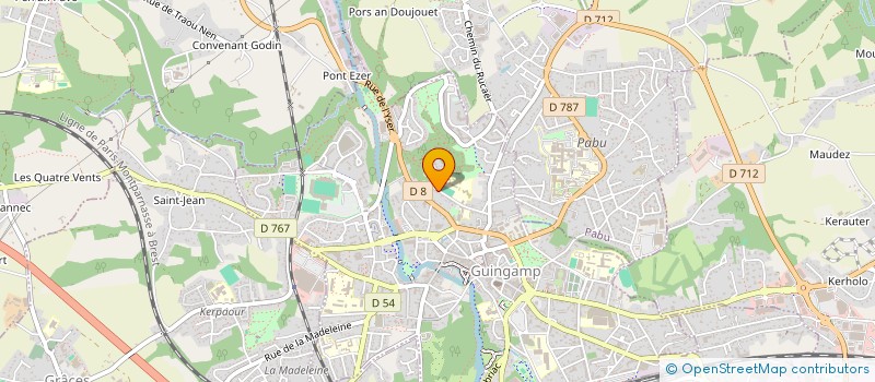 localisation de l'entreprise SCI DE LA MARNE  GUINGAMP