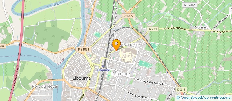 localisation de l'entreprise SCI DE LA MARNE  LIBOURNE