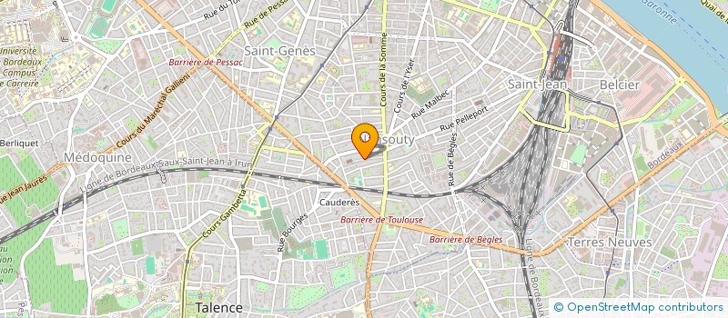 localisation de l'entreprise SCI DE LA MARNE  BORDEAUX