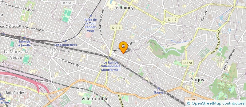 localisation de l'entreprise SCI DE LA MARNE  LE RAINCY