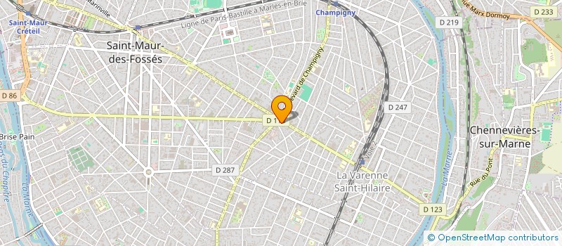 localisation de l'entreprise SCI DE LA MARNE à SAINT-MAUR-DES-FOSSES