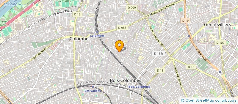 localisation de l'entreprise SCI DE LA MARNE  BOIS-COLOMBES
