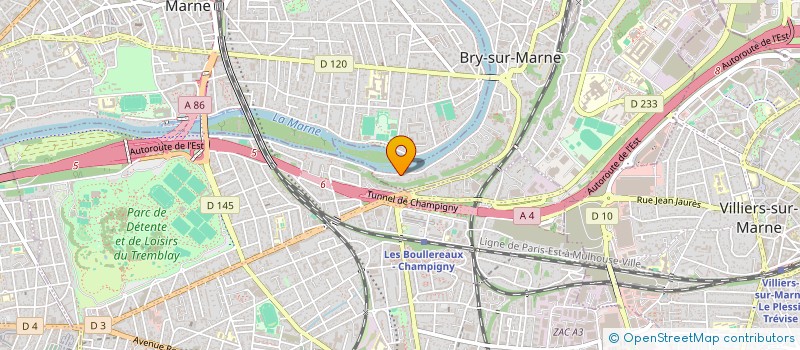 localisation de l'entreprise SCI DE LA MARNE  BRY-SUR-MARNE
