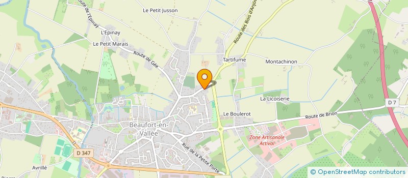 localisation de l'entreprise SCI DE LA MARNE  BRISSAC LOIRE AUBANCE