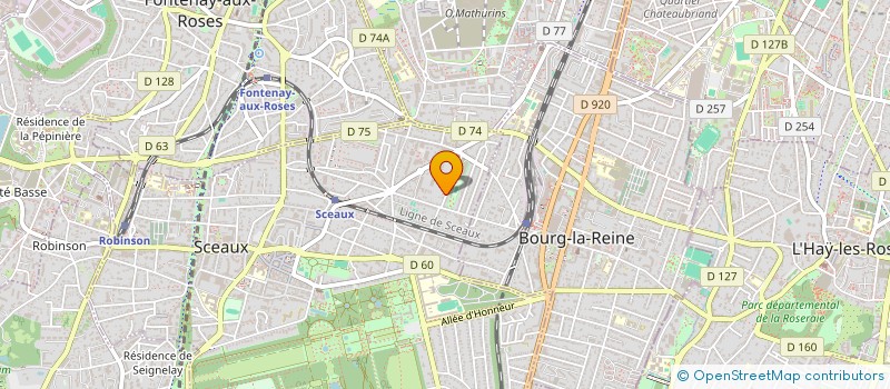 localisation de l'entreprise SCI DE LA MARNE à SCEAUX