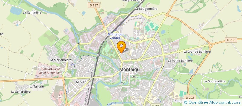 localisation de l'entreprise SCI DE LA MARNE 85 à MONTAIGU-VENDEE