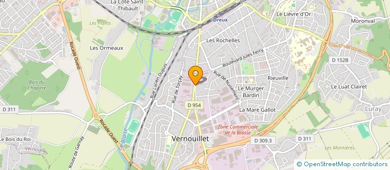 localisation de l'entreprise SCI DE LA MARNIERE à VERNOUILLET