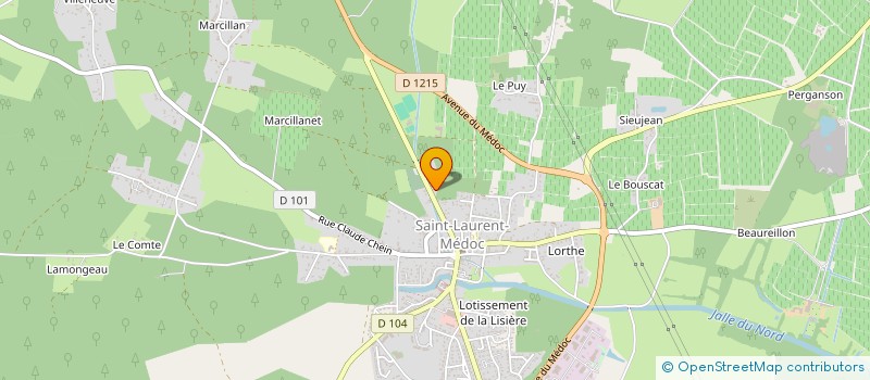 localisation de l'entreprise SCI DE LA MARONNIERE  SAINT-LAURENT-MEDOC