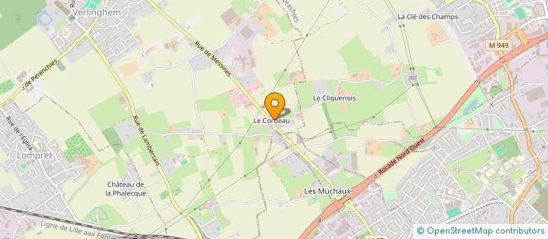 localisation de l'entreprise SCI DE LA MAROTTE  VERLINGHEM