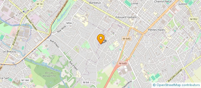 localisation de l'entreprise SCI DE LA MARQUE  HEM