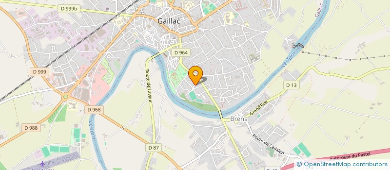 localisation de l'entreprise SCI DE LA MARTINIO  GAILLAC