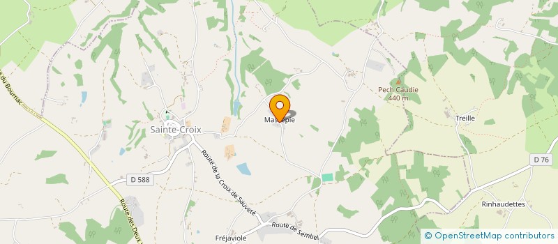 localisation de l'entreprise SCI DE LA MASSEPIE à SAINTE-CROIX