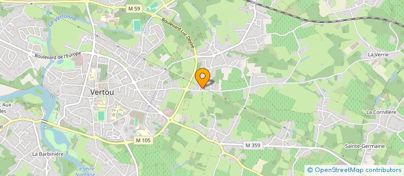 localisation de l'entreprise SCI DE LA MASSONNIERE  VERTOU