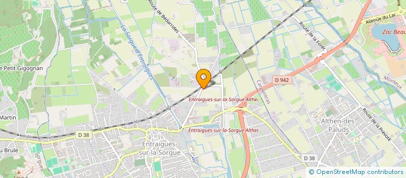 localisation de l'entreprise SCI DE LA MATHE  ENTRAIGUES-SUR-LA-SORGUE