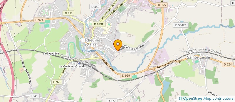 localisation de l'entreprise SCI DE LA MAUTEMONTIERE  VILLEDIEU-LES-POELES-ROUFFIGNY