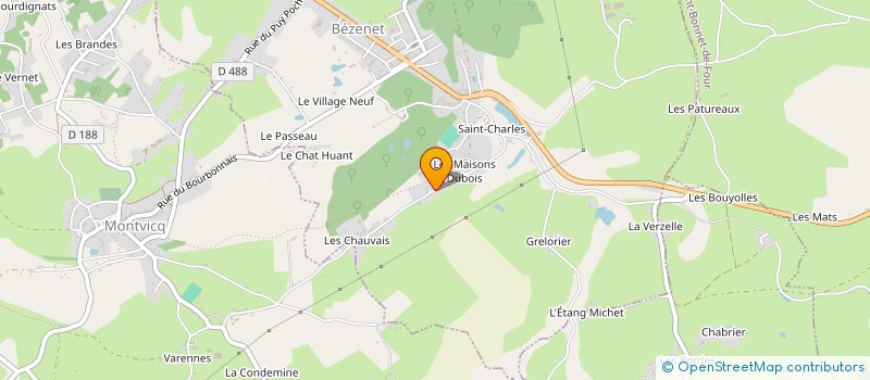 localisation de l'entreprise SCI DE LA MAUVAISINIERE  BIZENEUILLE