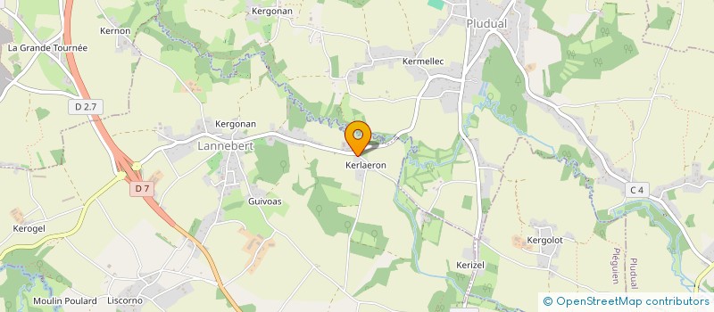 localisation de l'entreprise SCI DE LA MAUVE  LANNEBERT