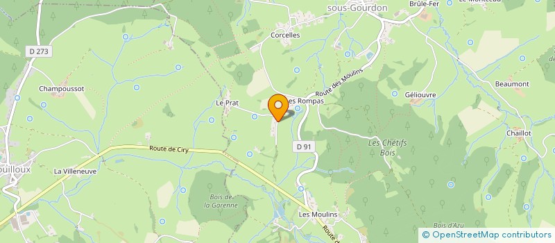 localisation de l'entreprise SCI DE LA MAUVOTTE  SAINT-ROMAIN-SOUS-GOURDON