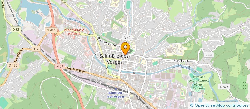 localisation de l'entreprise SCI DE LA MEINAU à SAINT-DIE-DES-VOSGES