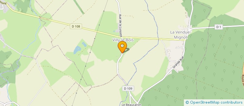 localisation de l'entreprise SCI DE LA MELAINE  VILLY-LE-BOIS