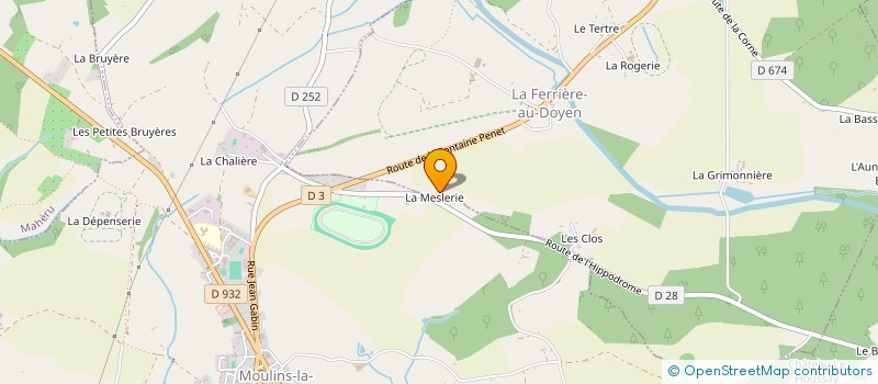 localisation de l'entreprise SCI DE LA MELANDRIE à MOULINS-LA-MARCHE
