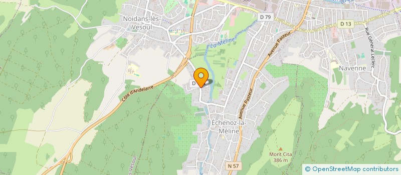 localisation de l'entreprise SCI DE LA MELINE à ECHENOZ-LA-MELINE
